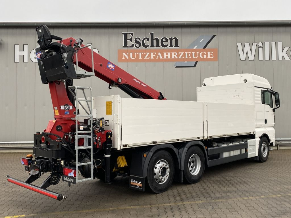 MAN TGX 26.500 6x2-4 LL | HMF 2110-Kran*XLX*Navi*AHK - Platós teherautó, Darus autó: 5 kép. MAN TGX 26.500 6x2-4 LL | HMF 2110-Kran*XLX*Navi*AHK - Platós teherautó, Darus autó: 5 kép.