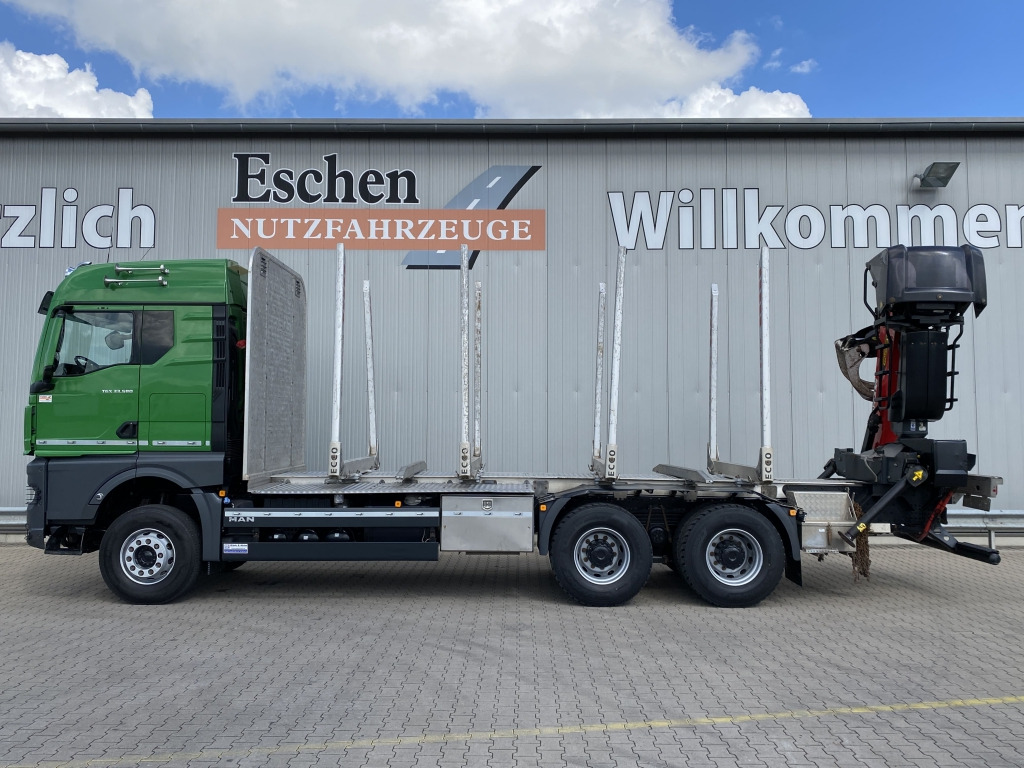 MAN TGX 33.580 6x4 BB Kurzholzaufbau / Kran - Rönkszállító teherautó, Darus autó: 2 kép. MAN TGX 33.580 6x4 BB Kurzholzaufbau / Kran - Rönkszállító teherautó, Darus autó: 2 kép.