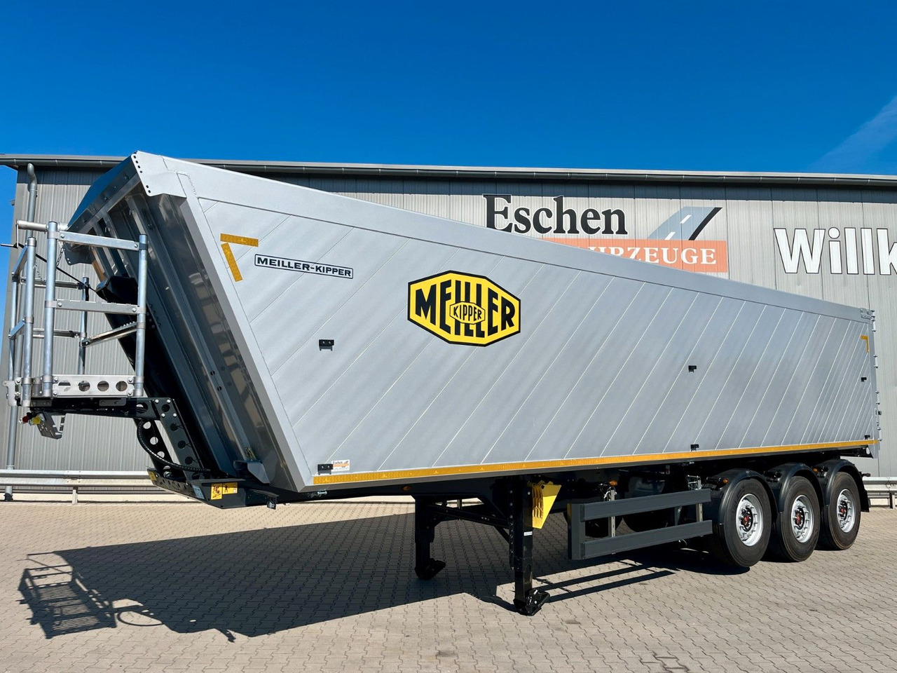 Meiller MHKA 45/3 Getreide 49m³ ALU*7mm Boden*Lift*Plane - Félpótkocsi billenőplatós: 1 kép. Meiller MHKA 45/3 Getreide 49m³ ALU*7mm Boden*Lift*Plane - Félpótkocsi billenőplatós: 1 kép.