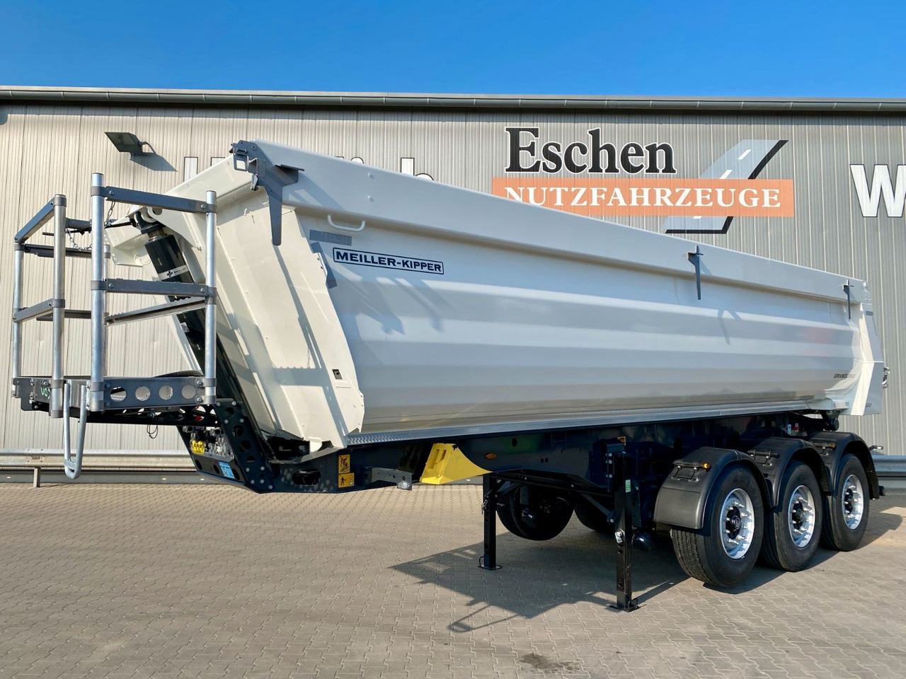 Meiller MHPS 44.3 NEW | Grandload*WEIß RAL9010*Plane*BPW - Félpótkocsi billenőplatós: 3 kép. Meiller MHPS 44.3 NEW | Grandload*WEIß RAL9010*Plane*BPW - Félpótkocsi billenőplatós: 3 kép.