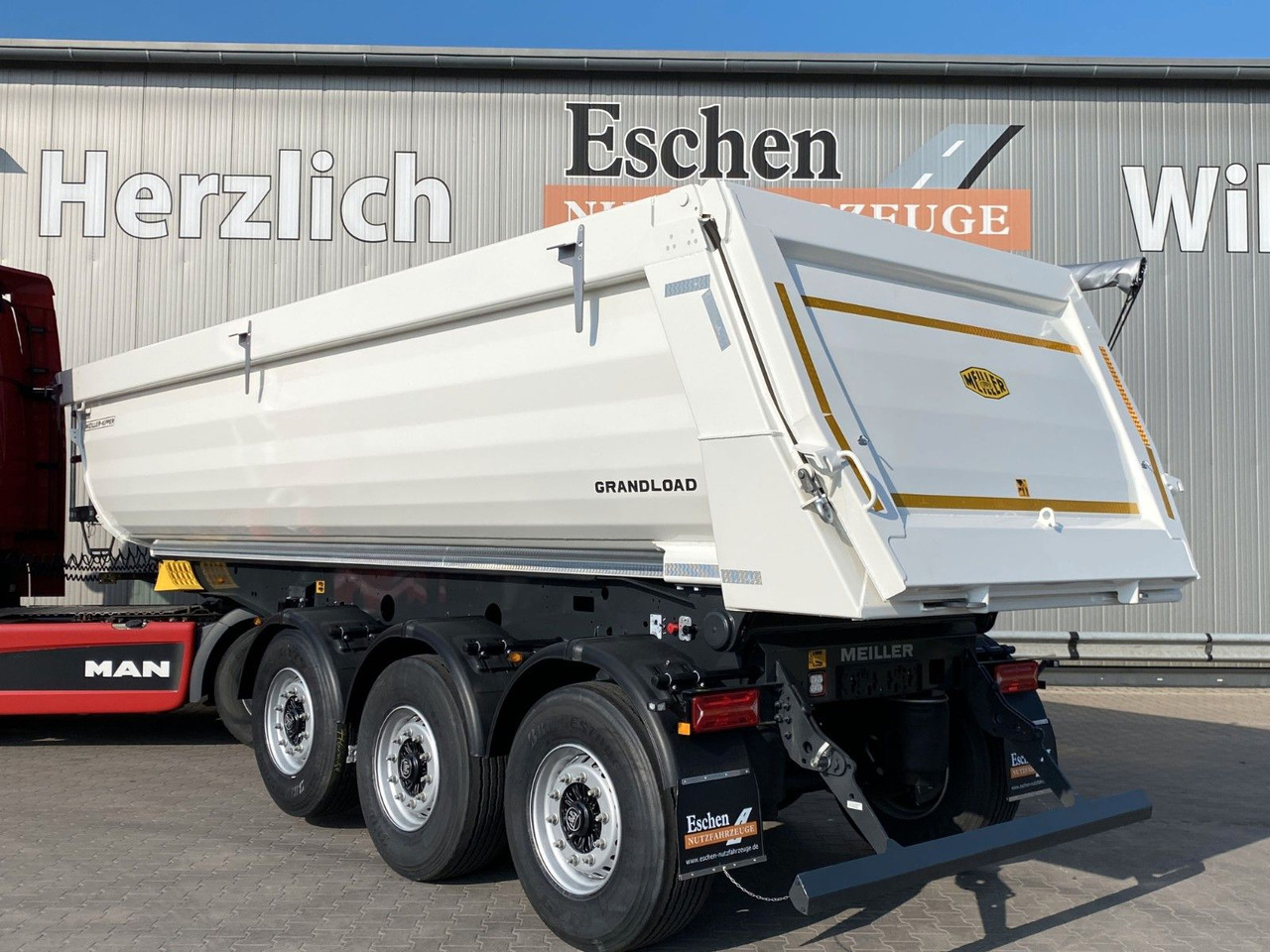 Meiller MHPS 44.3 NEW | Grandload*WEIß RAL9010*Plane*BPW - Félpótkocsi billenőplatós: 5 kép. Meiller MHPS 44.3 NEW | Grandload*WEIß RAL9010*Plane*BPW - Félpótkocsi billenőplatós: 5 kép.