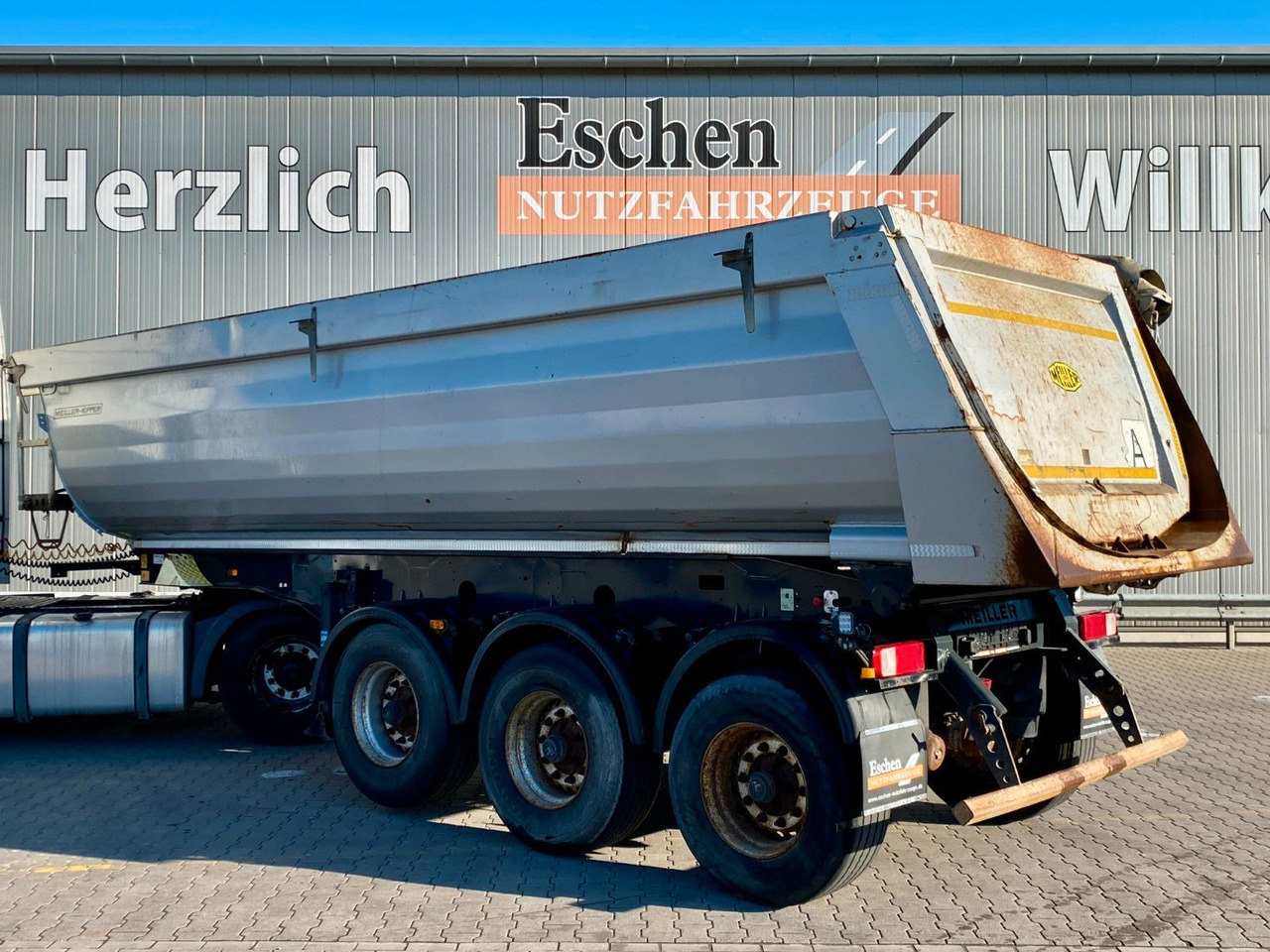 Meiller MHPS 44/3-S | Stahl 25m³*Luft-Lift*Plane*EBS*BPW - Félpótkocsi billenőplatós: 3 kép. Meiller MHPS 44/3-S | Stahl 25m³*Luft-Lift*Plane*EBS*BPW - Félpótkocsi billenőplatós: 3 kép.