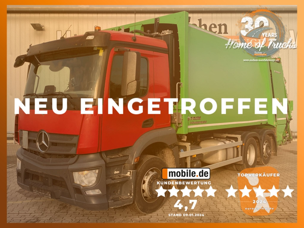 Mercedes-Benz 2533 L 6x2 - Szemetesautó: 1 kép. Mercedes-Benz 2533 L 6x2 - Szemetesautó: 1 kép.