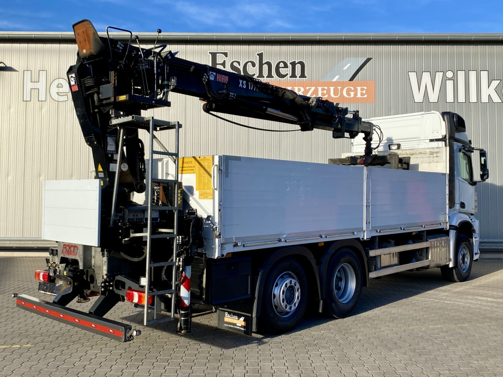 Mercedes-Benz 2545 L 6x2 Arocs / HIAB 177 K Pro Kran - Platós teherautó, Darus autó: 5 kép. Mercedes-Benz 2545 L 6x2 Arocs / HIAB 177 K Pro Kran - Platós teherautó, Darus autó: 5 kép.