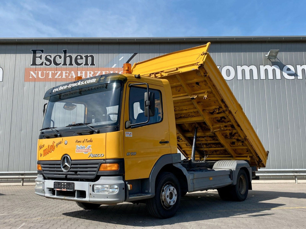 Mercedes-Benz 818 Atego | MEILLER*6-Gang manuell*AHK*Klima*ABS - Billenőplatós teherautó: 1 kép. Mercedes-Benz 818 Atego | MEILLER*6-Gang manuell*AHK*Klima*ABS - Billenőplatós teherautó: 1 kép.