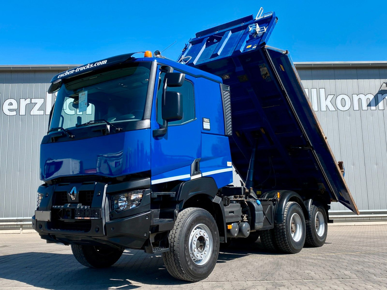 Renault K 460 6x4| MEILLER*Bordmatik*AHK*Rollplane*Blatt - Billenőplatós teherautó: 2 kép. Renault K 460 6x4| MEILLER*Bordmatik*AHK*Rollplane*Blatt - Billenőplatós teherautó: 2 kép.