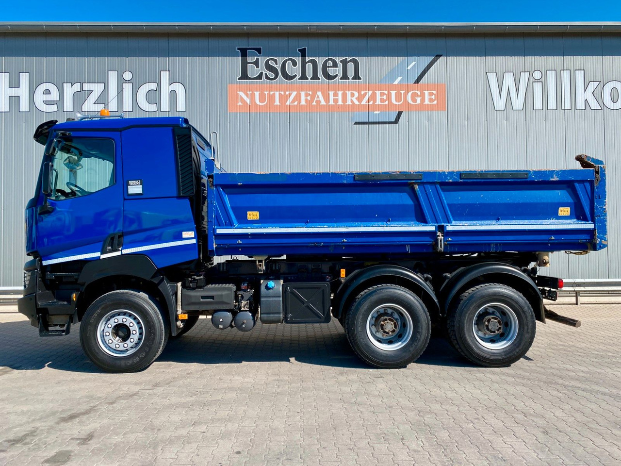 Renault K 460 6x4| MEILLER*Bordmatik*AHK*Rollplane*Blatt - Billenőplatós teherautó: 3 kép. Renault K 460 6x4| MEILLER*Bordmatik*AHK*Rollplane*Blatt - Billenőplatós teherautó: 3 kép.