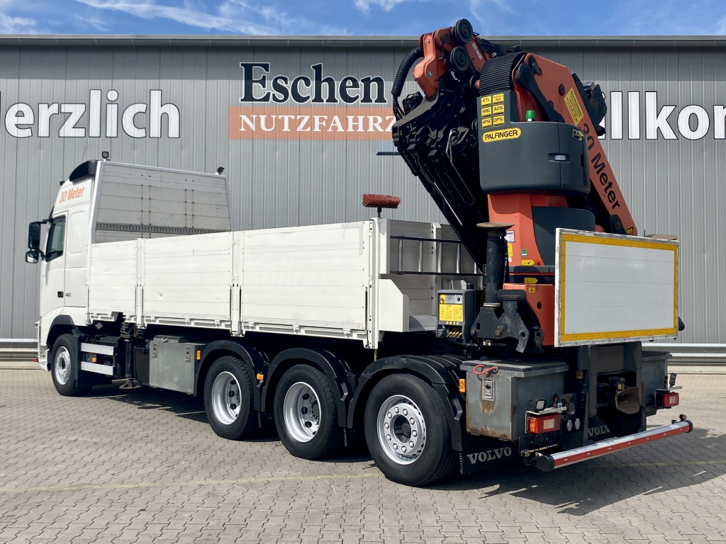 Volvo FH 460 8x4 / Palfinger PK 53002 SHF Kran - Platós teherautó, Darus autó: 3 kép. Volvo FH 460 8x4 / Palfinger PK 53002 SHF Kran - Platós teherautó, Darus autó: 3 kép.