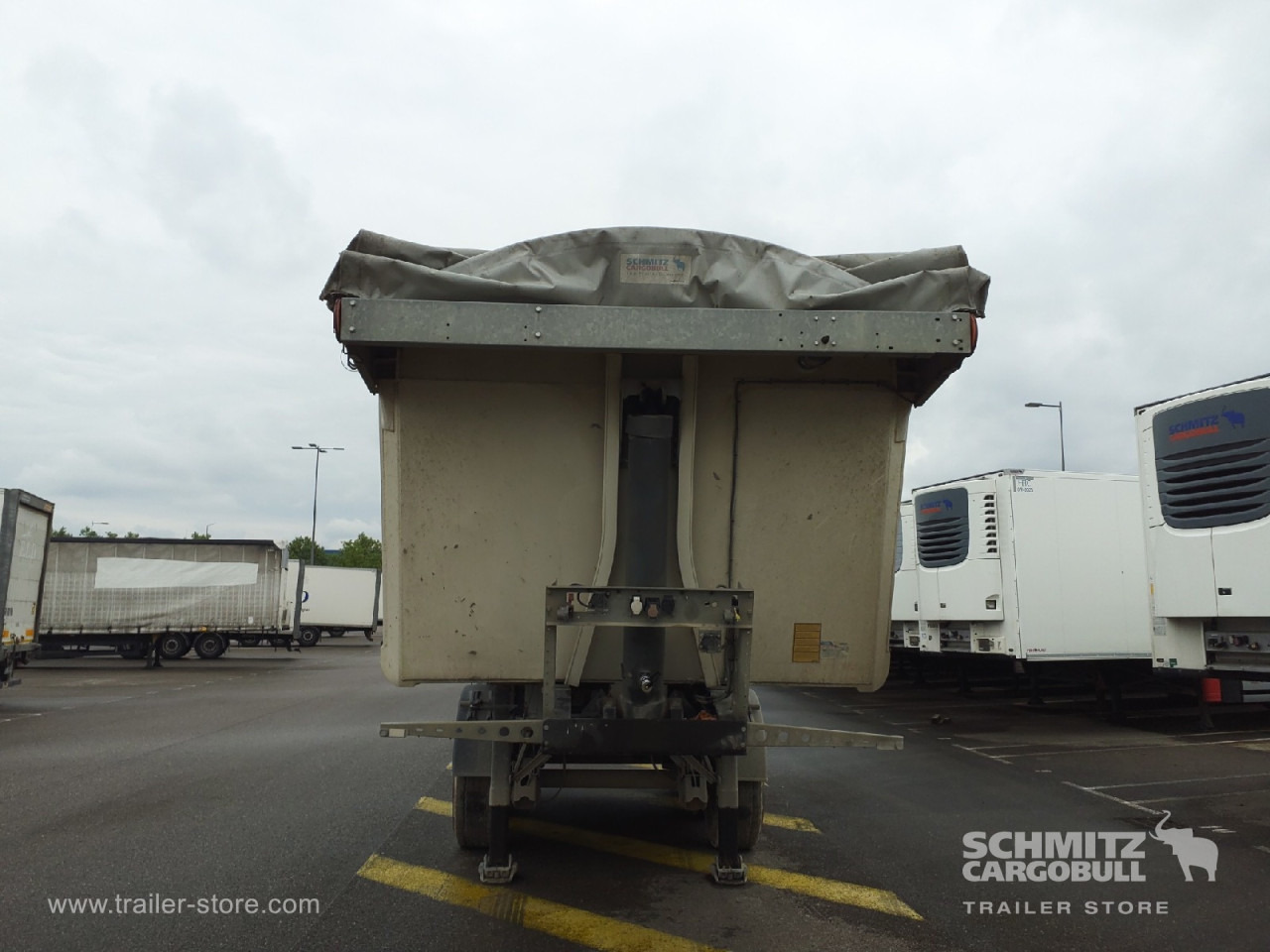 Félpótkocsi billenőplatós SCHMITZ Tipper Alu-square sided body 27m³: 9 kép.