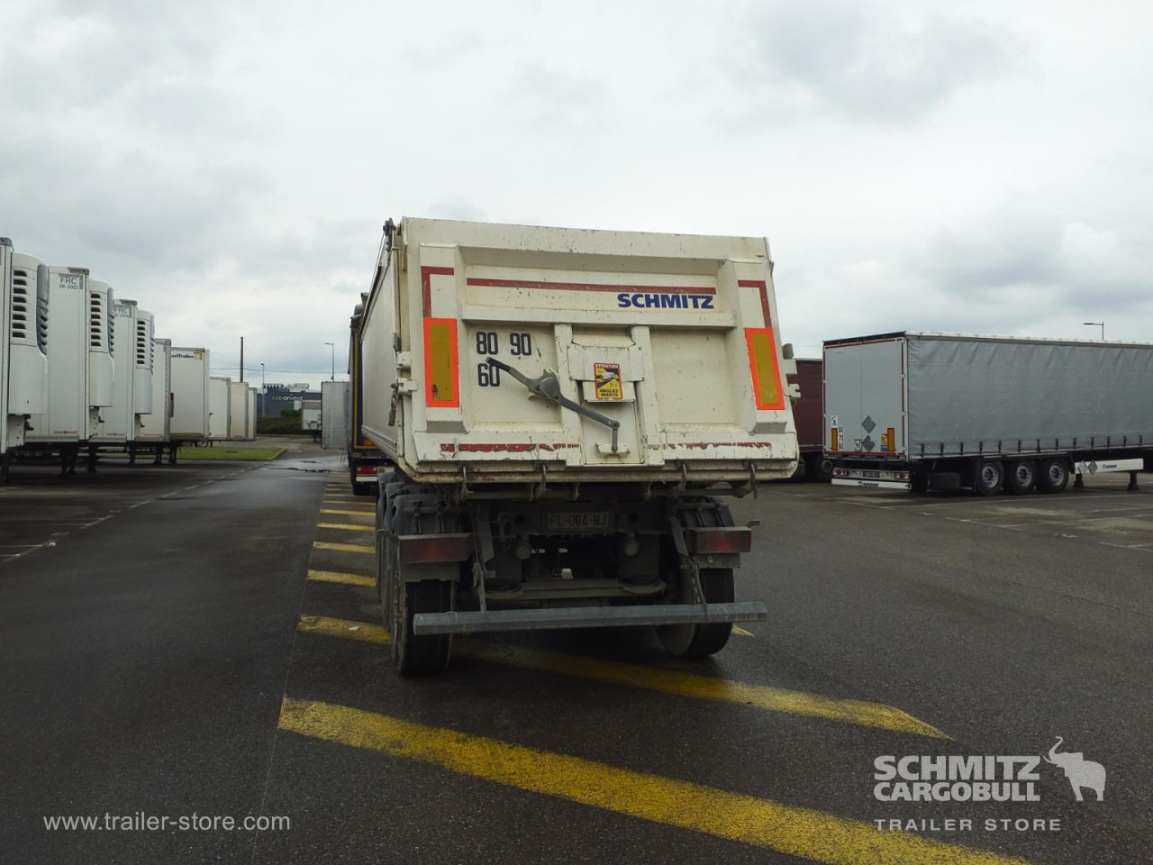 Félpótkocsi billenőplatós SCHMITZ Tipper Alu-square sided body 27m³: 8 kép.