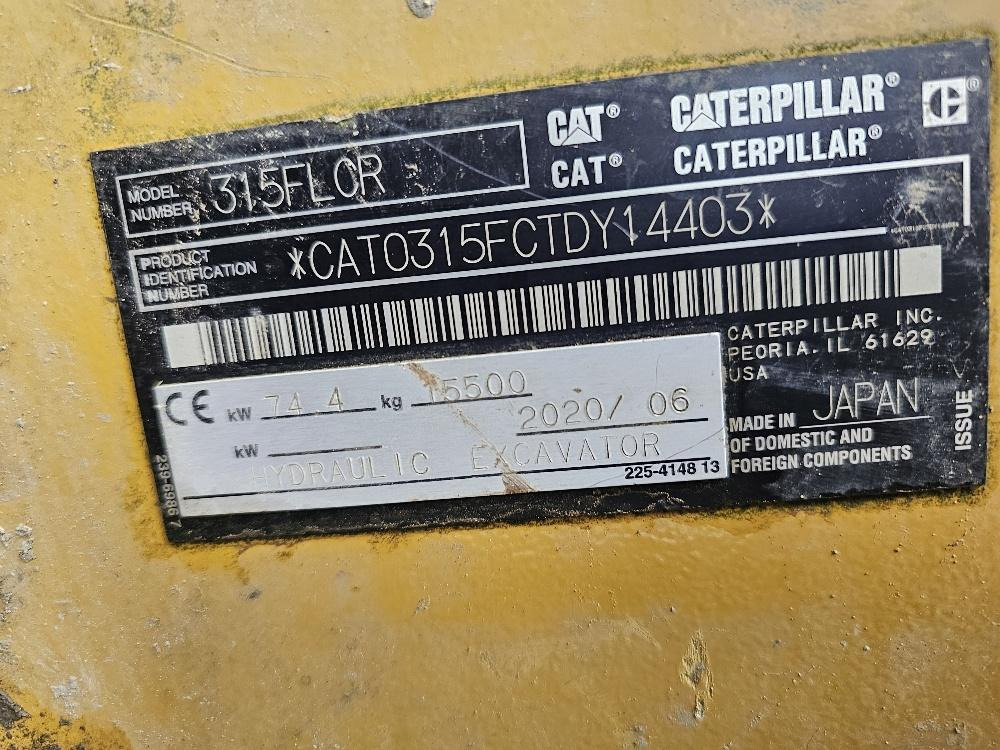 Cat 315 F LCR - Lánctalpas kotró: 5 kép. Cat 315 F LCR - Lánctalpas kotró: 5 kép.
