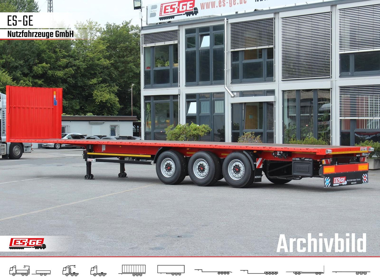 Kögel Multi Chassis. Rungen - Platós félpótkocsi: 1 kép. Kögel Multi Chassis. Rungen - Platós félpótkocsi: 1 kép.