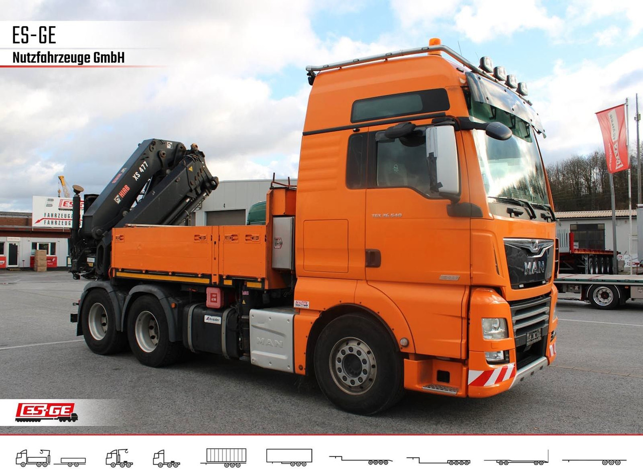 MAN TGX 26.540 + HIABV-Ladekran 477E-4 HIPRO MAN TGX 26.540 + HIABV-Ladekran 477E-4 HIPRO - Platós teherautó, Darus autó: 3 kép. MAN TGX 26.540 + HIABV-Ladekran 477E-4 HIPRO MAN TGX 26.540 + HIABV-Ladekran 477E-4 HIPRO - Platós teherautó, Darus autó: 3 kép.