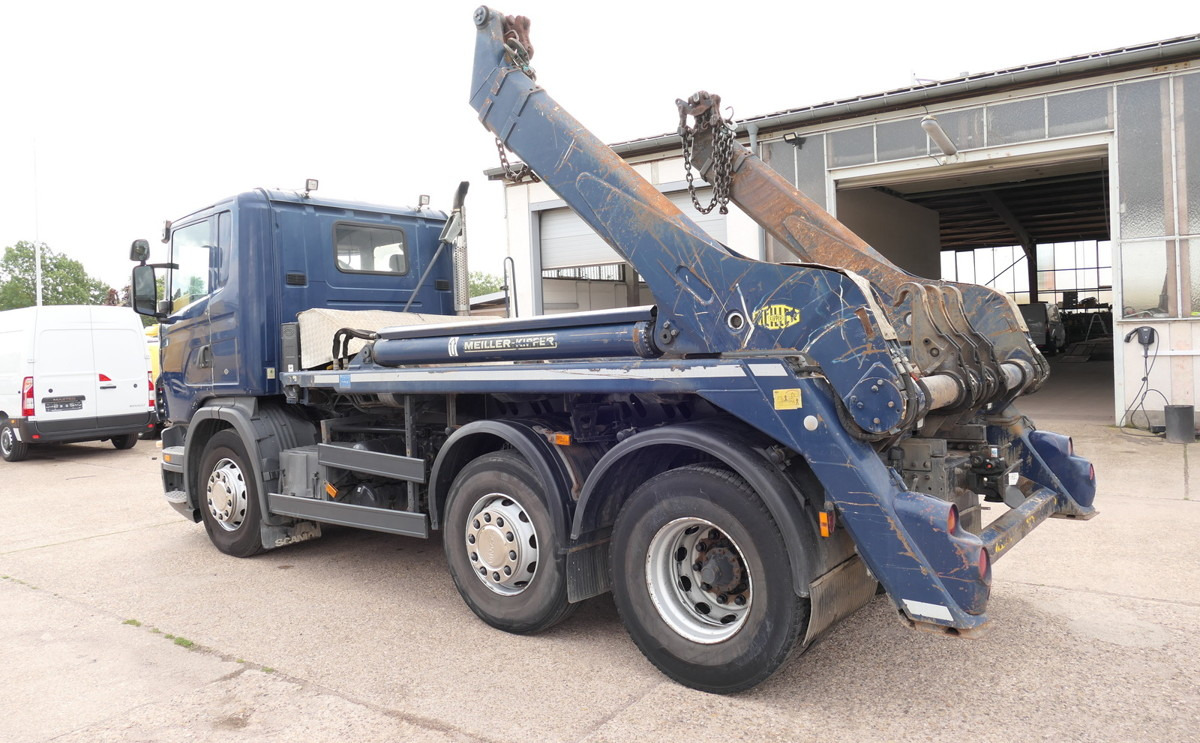 SCANIA G 440 6x2 Meiller KLIMA AHK - Billenőplatós teherautó: 1 kép. SCANIA G 440 6x2 Meiller KLIMA AHK - Billenőplatós teherautó: 1 kép.