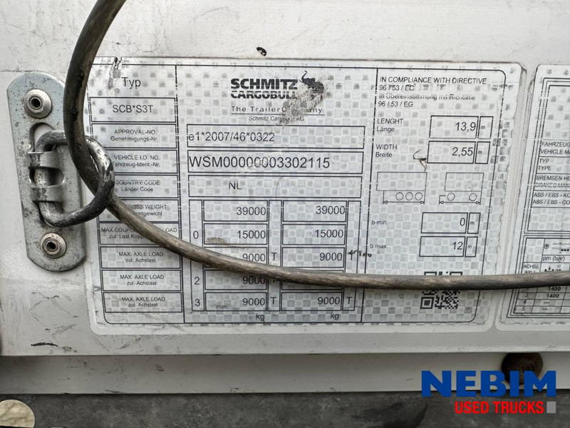 Schmitz Cargobull SCB*S3T - Curtainsider / Pritsche Plane / Sliding roof - Ponyvás félpótkocsi: 4 kép. Schmitz Cargobull SCB*S3T - Curtainsider / Pritsche Plane / Sliding roof - Ponyvás félpótkocsi: 4 kép.