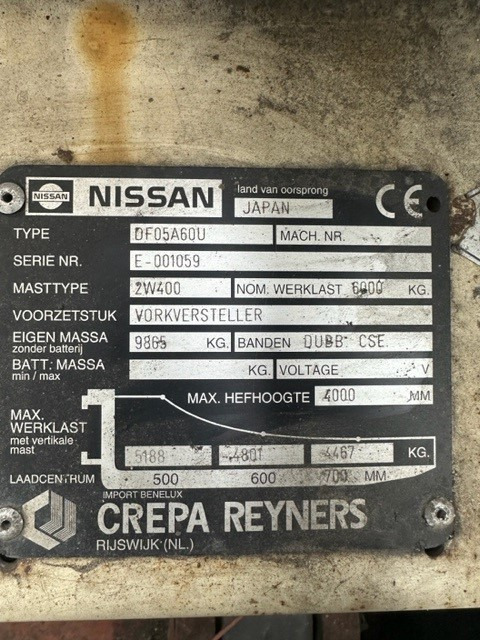 Nissan DF-05-A-60-U - Dízel targonca: 2 kép. Nissan DF-05-A-60-U - Dízel targonca: 2 kép.