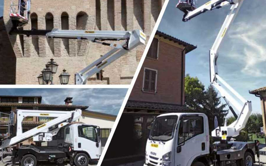 Palfinger P240 AXE (ISUZU M1) - Emelőkosaras teherautó: 4 kép. Palfinger P240 AXE (ISUZU M1) - Emelőkosaras teherautó: 4 kép.