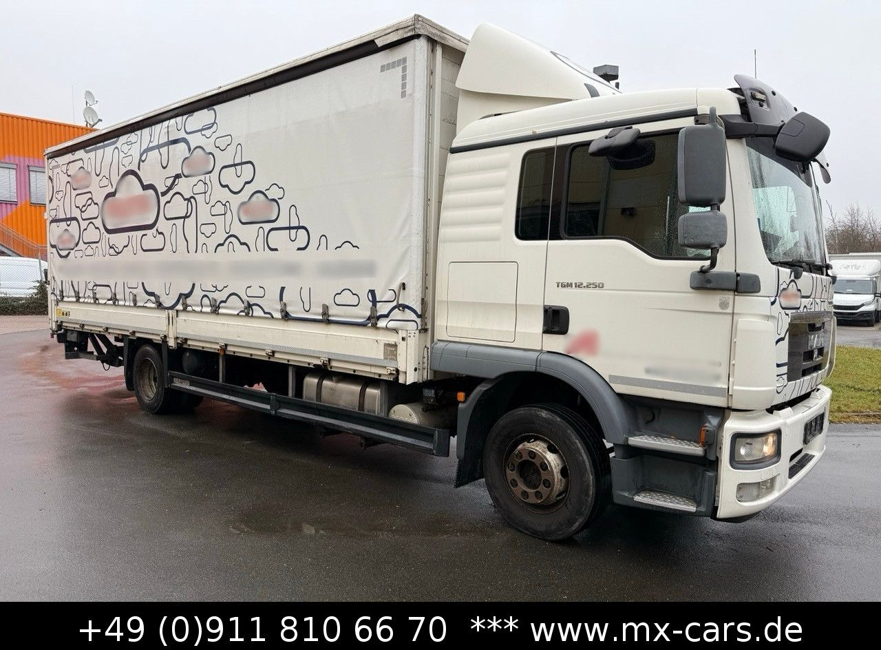 MAN TGM 12.250 Pritsche Plane LBW Schlafkabine Autom - Ponyvás teherautó: 3 kép. MAN TGM 12.250 Pritsche Plane LBW Schlafkabine Autom - Ponyvás teherautó: 3 kép.