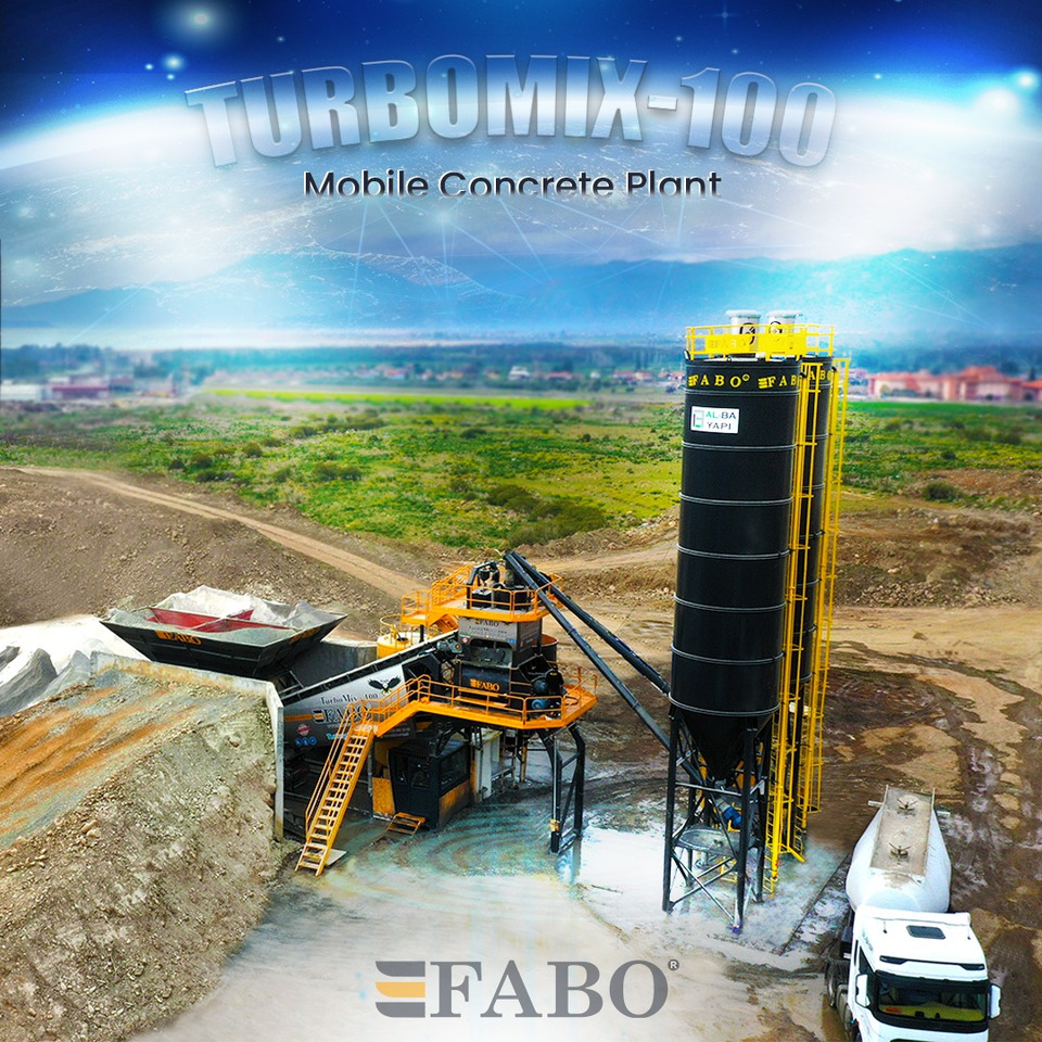 FABO Mobile Concrete Batching Plants - Betonüzem: 1 kép. FABO Mobile Concrete Batching Plants - Betonüzem: 1 kép.