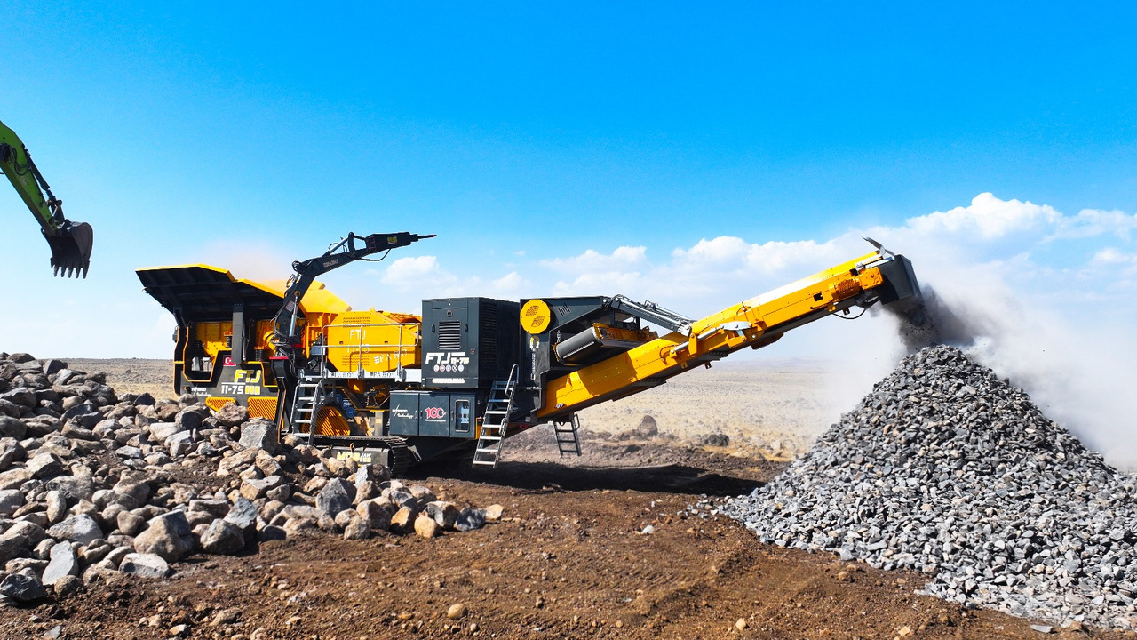 FABO Mobile crusher - Mobil törőgép: 1 kép. FABO Mobile crusher - Mobil törőgép: 1 kép.