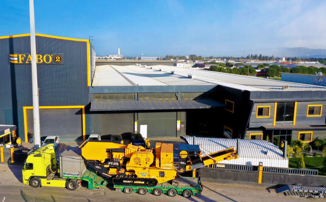 Új Mobil törőgép FABO Mobile crusher: 6 kép.