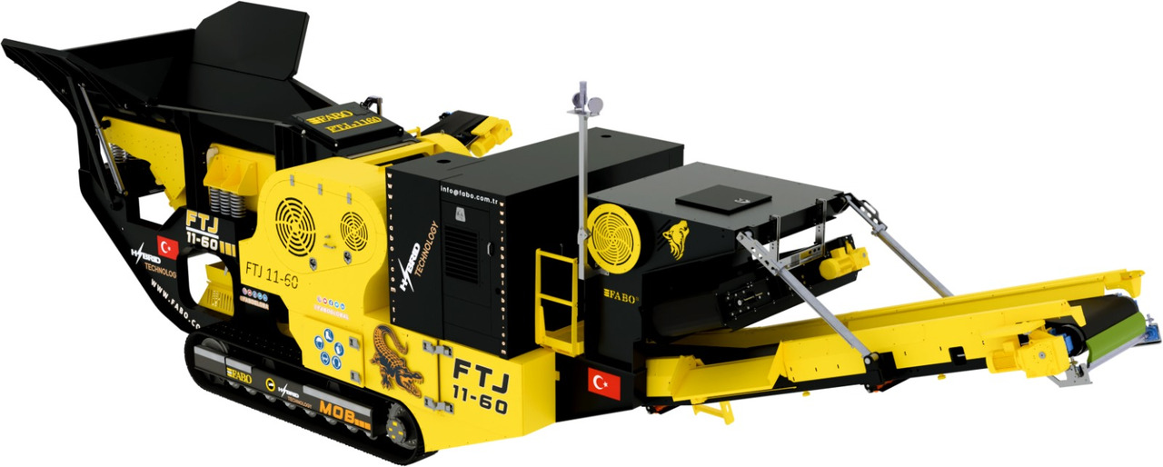 Új Mobil törőgép FABO Mobile crusher: 13 kép.