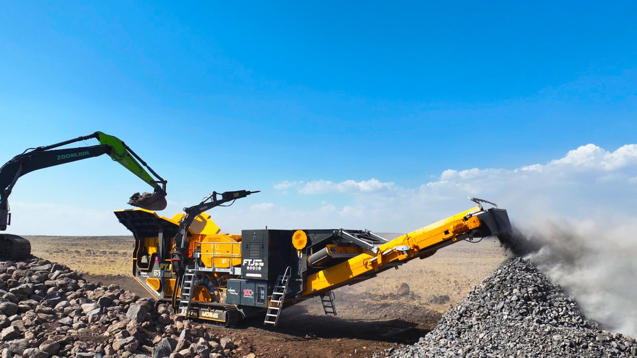 FABO Mobile crusher - Mobil törőgép: 4 kép. FABO Mobile crusher - Mobil törőgép: 4 kép.