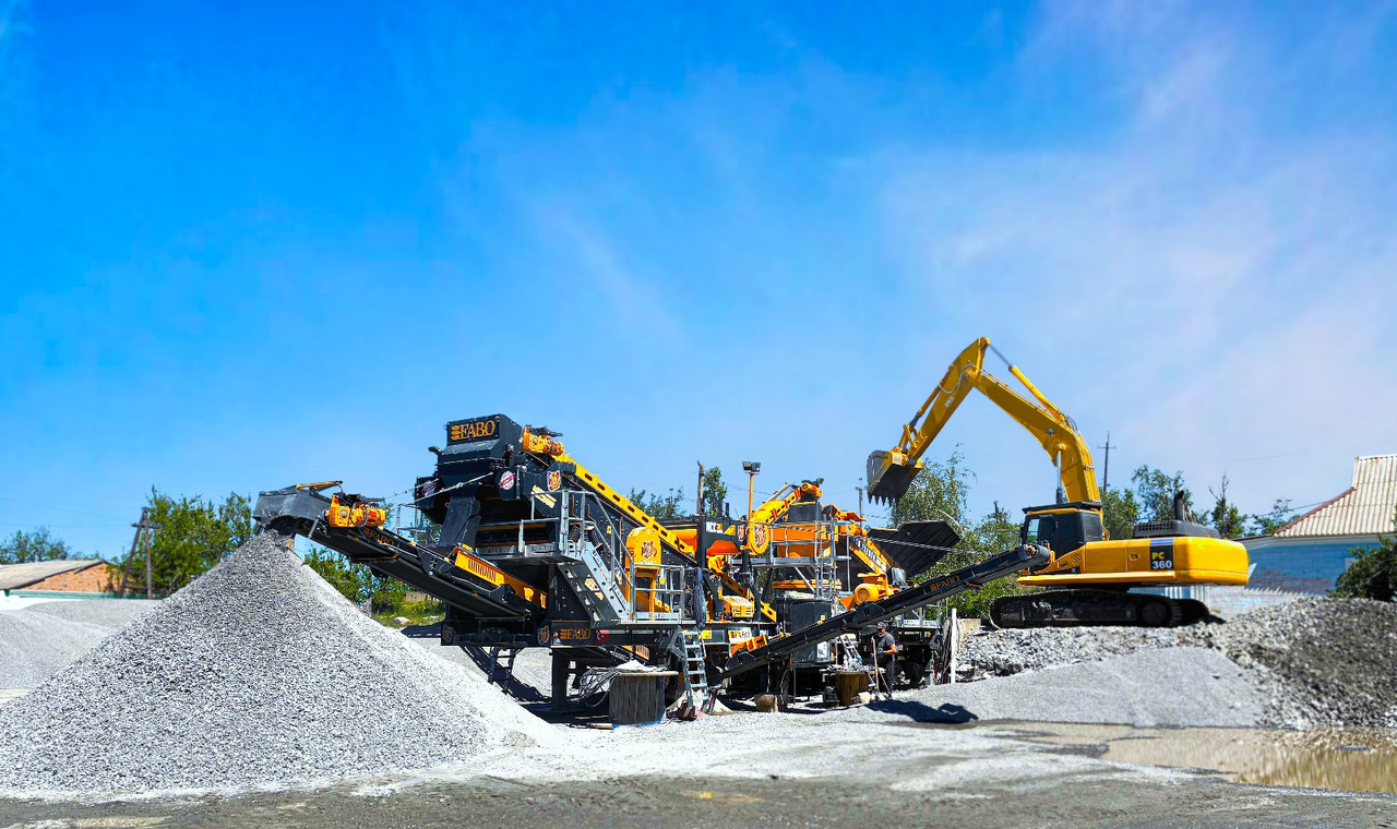 FABO Mobile crusher - Mobil törőgép: 1 kép. FABO Mobile crusher - Mobil törőgép: 1 kép.