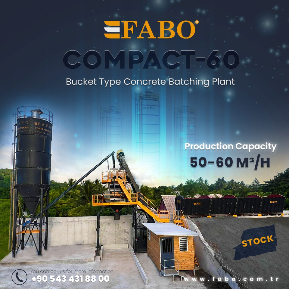 FABO compact concrete plant - Betonüzem: 1 kép. FABO compact concrete plant - Betonüzem: 1 kép.
