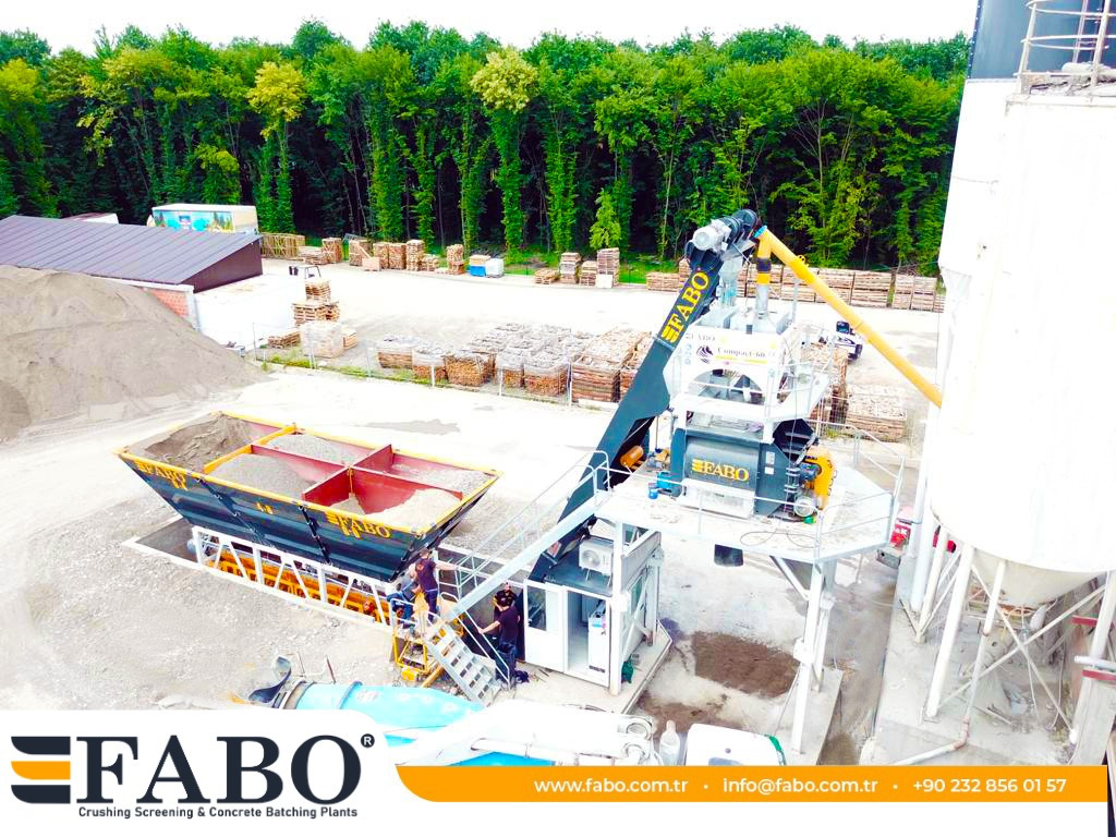 FABO compact concrete plant - Betonüzem: 3 kép. FABO compact concrete plant - Betonüzem: 3 kép.
