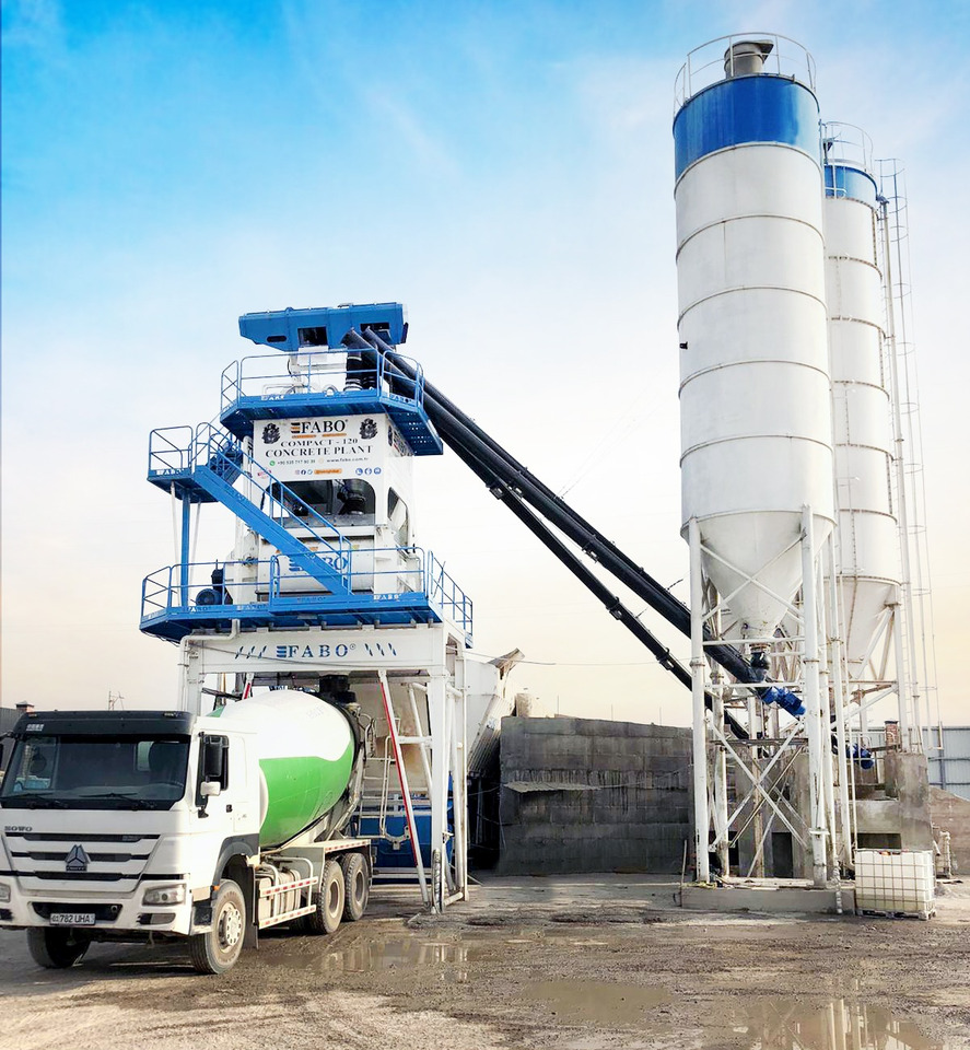 FABO compact concrete plant - Betonüzem: 2 kép. FABO compact concrete plant - Betonüzem: 2 kép.