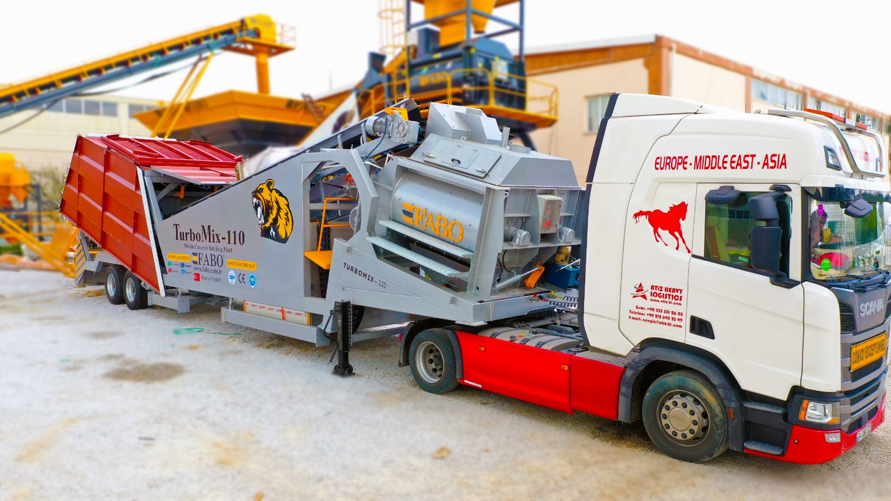 FABO mobile concrete batching plant - Betonüzem: 4 kép. FABO mobile concrete batching plant - Betonüzem: 4 kép.
