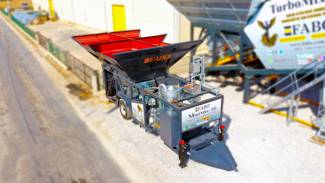 FABO mobile concrete batching plant - Betonüzem: 3 kép. FABO mobile concrete batching plant - Betonüzem: 3 kép.