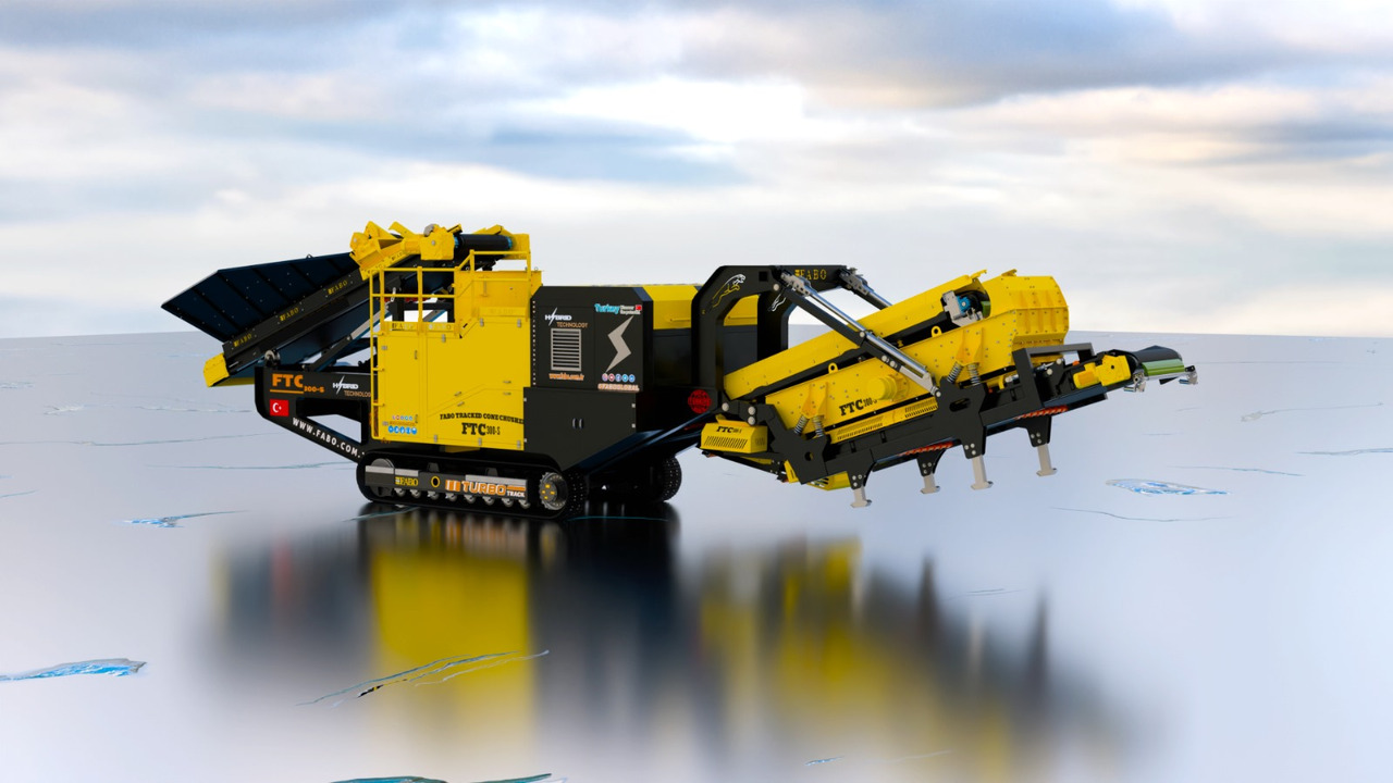 FABO mobile cone crusher - Kúpos törő: 1 kép. FABO mobile cone crusher - Kúpos törő: 1 kép.