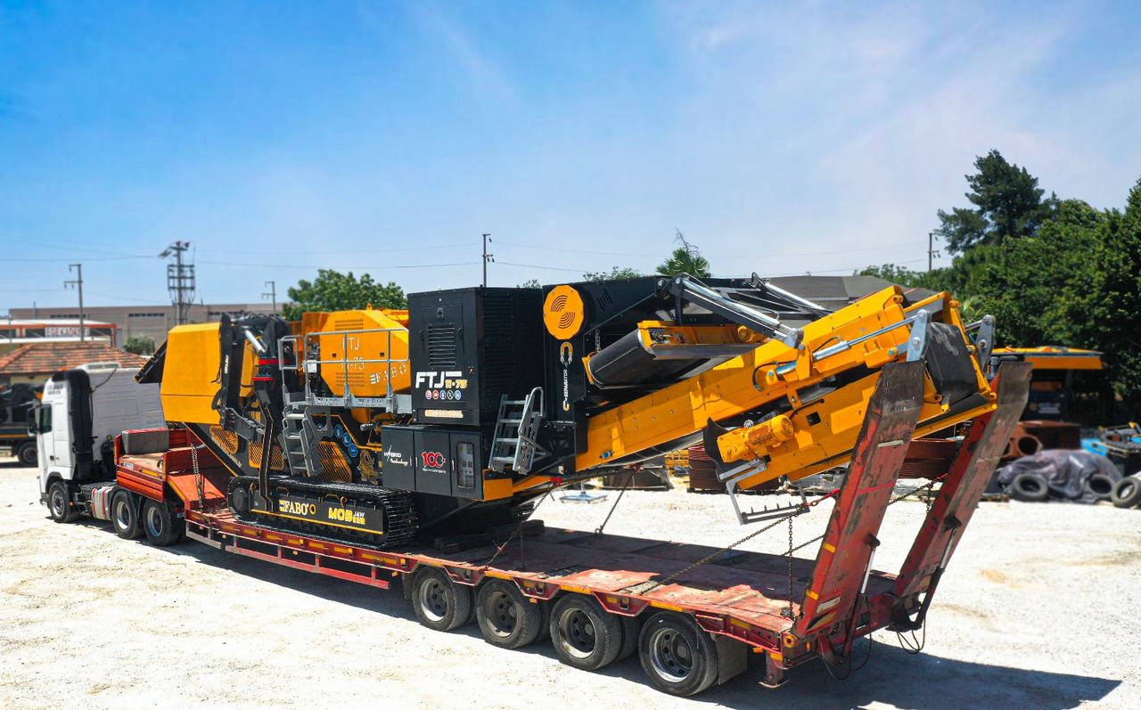 FABO mobile jaw crusher - Pofás törő: 5 kép. FABO mobile jaw crusher - Pofás törő: 5 kép.