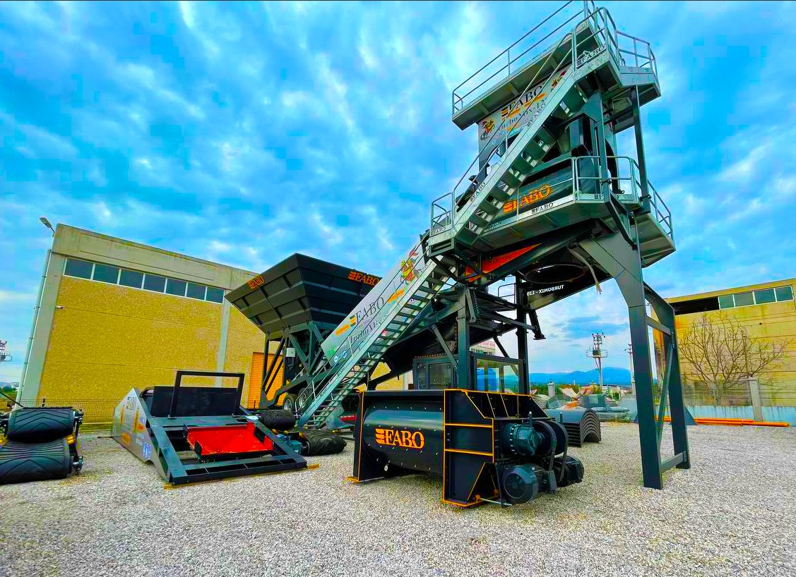 FABO twin shaft mixer - Betonkeverő: 2 kép. FABO twin shaft mixer - Betonkeverő: 2 kép.