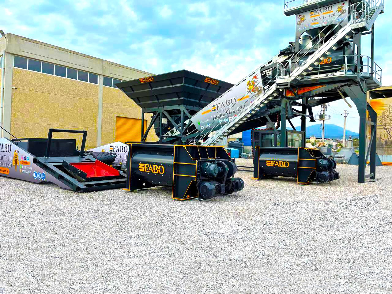 FABO twin shaft mixer - Betonkeverő: 5 kép. FABO twin shaft mixer - Betonkeverő: 5 kép.