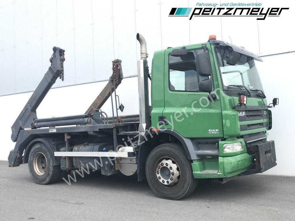 DAF CF 75.310 BL Meiller AK 12 T Absetzkipper - Konténerszállító: 2 kép. DAF CF 75.310 BL Meiller AK 12 T Absetzkipper - Konténerszállító: 2 kép.
