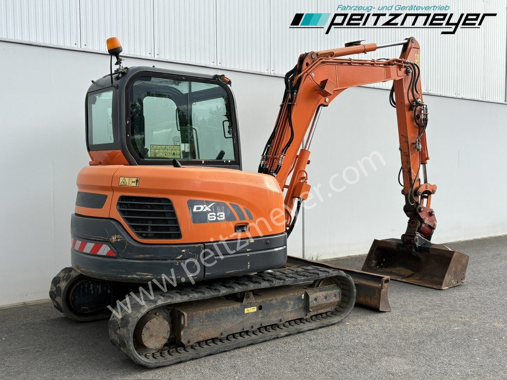Doosan Kettenbagger DX 63-3 PowerTilt 070 , MS 03, mehrfach vorhanden - Minikotró: 4 kép. Doosan Kettenbagger DX 63-3 PowerTilt 070 , MS 03, mehrfach vorhanden - Minikotró: 4 kép.