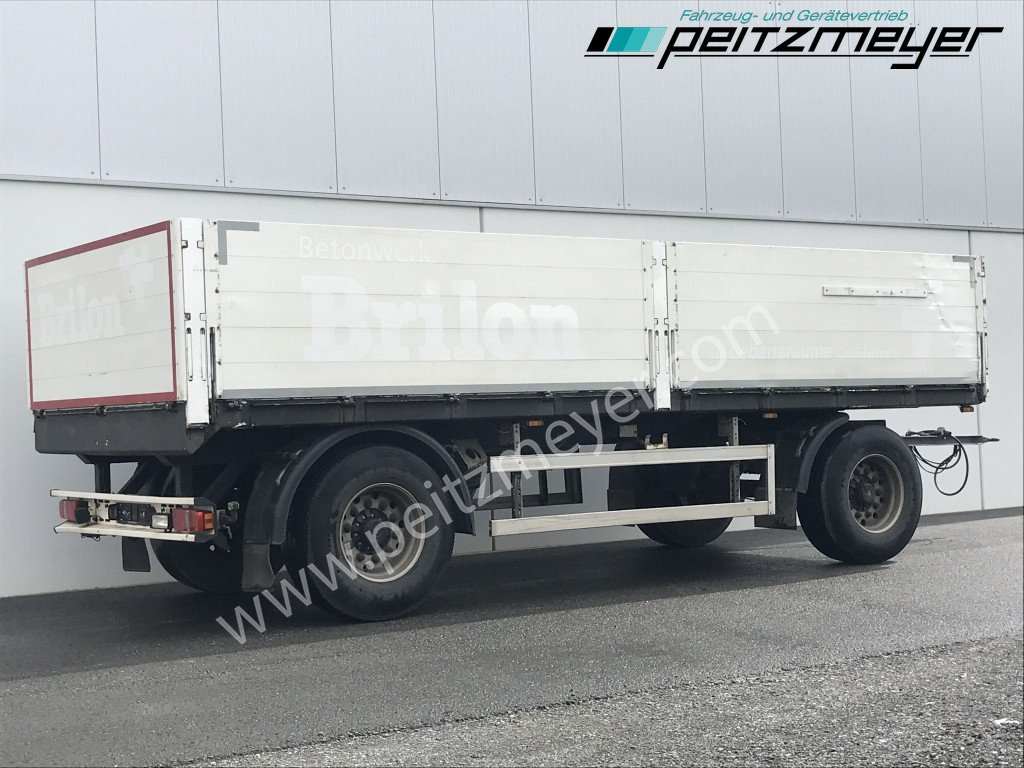 HEUSER 2 Achs Anhänger Baustoffanhänger - Platós pótkocsi: 1 kép. HEUSER 2 Achs Anhänger Baustoffanhänger - Platós pótkocsi: 1 kép.