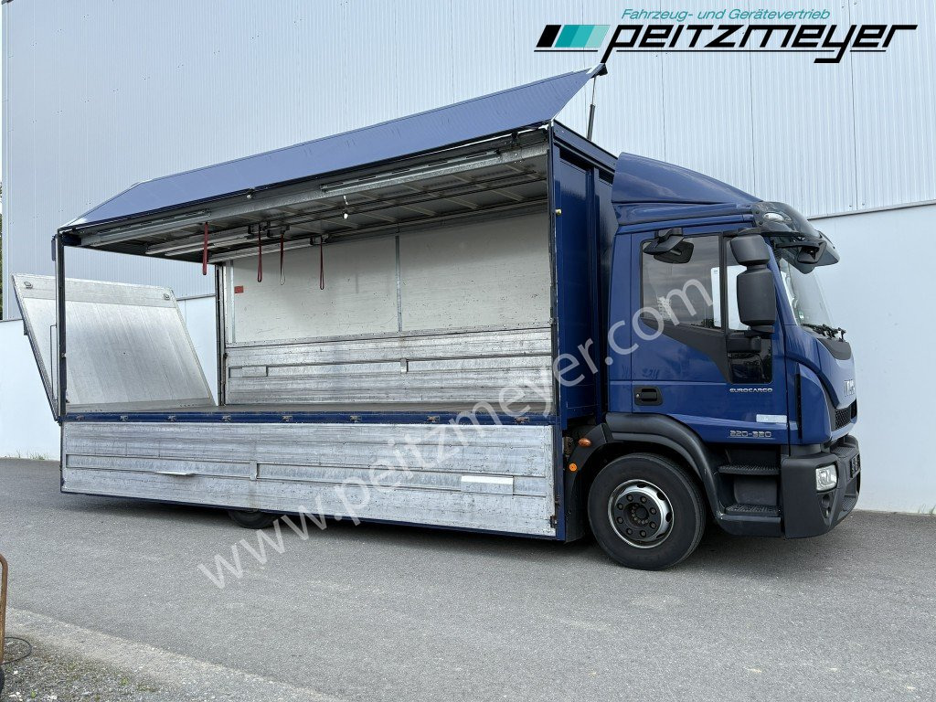 Iveco Eurocargo 220E32 6x2, Klima, 2x AHK, LBW, Böse - Italszállító teherautó: 4 kép. Iveco Eurocargo 220E32 6x2, Klima, 2x AHK, LBW, Böse - Italszállító teherautó: 4 kép.