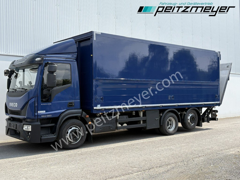 Iveco Eurocargo 220E32 6x2, Klima, 2x AHK, LBW, Böse - Italszállító teherautó: 1 kép. Iveco Eurocargo 220E32 6x2, Klima, 2x AHK, LBW, Böse - Italszállító teherautó: 1 kép.