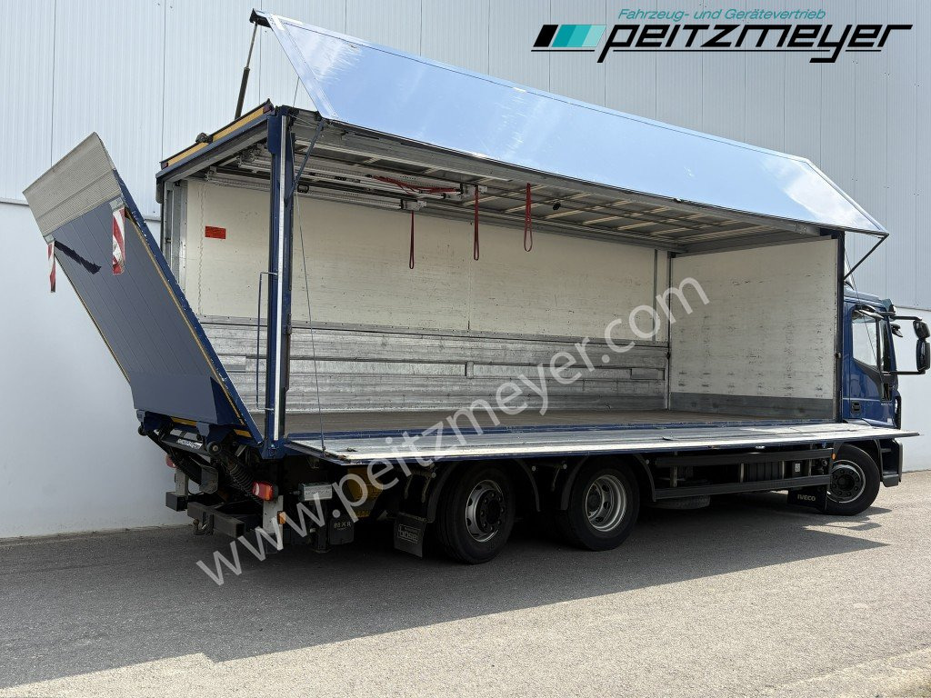 Iveco Eurocargo 220E32 6x2, Klima, 2x AHK, LBW, Böse - Italszállító teherautó: 3 kép. Iveco Eurocargo 220E32 6x2, Klima, 2x AHK, LBW, Böse - Italszállító teherautó: 3 kép.