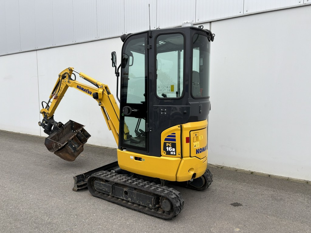 KOMATSU MINIBAGGER PC 16 R-3HS Powertilt 20,40,100 Löffel - Minikotró: 3 kép. KOMATSU MINIBAGGER PC 16 R-3HS Powertilt 20,40,100 Löffel - Minikotró: 3 kép.