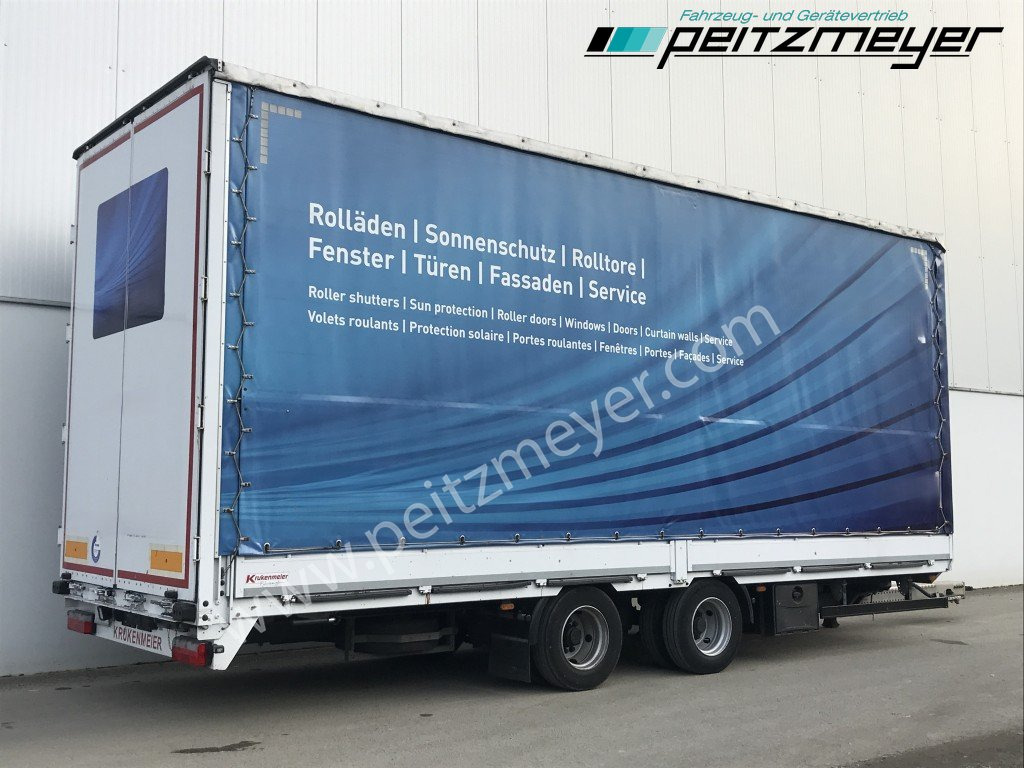 KRUKENMEIER Jumboanhänger TLPS 16,4, Hubdach, Edscha, verzinkt RSAB - Platós pótkocsi: 1 kép. KRUKENMEIER Jumboanhänger TLPS 16,4, Hubdach, Edscha, verzinkt RSAB - Platós pótkocsi: 1 kép.
