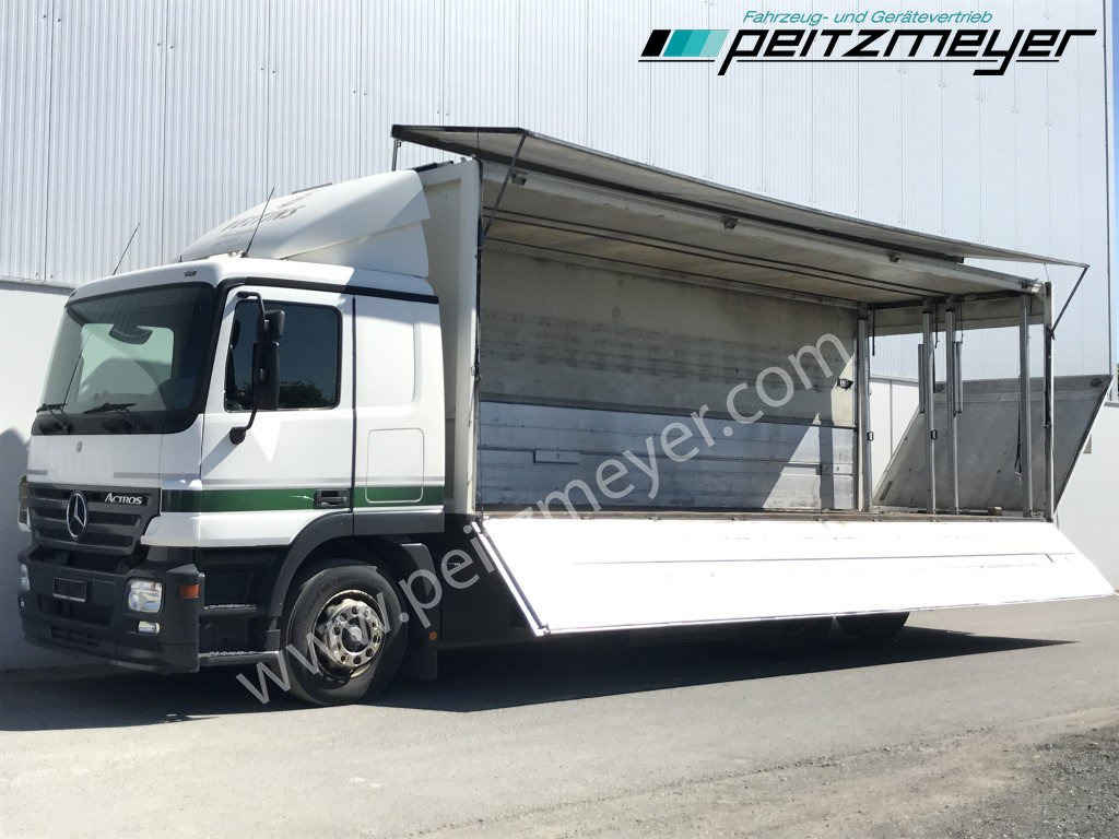MERCEDES-BENZ Actros 2541 L Getränke + LBW, EU5, analog Tacho - Italszállító teherautó: 1 kép. MERCEDES-BENZ Actros 2541 L Getränke + LBW, EU5, analog Tacho - Italszállító teherautó: 1 kép.