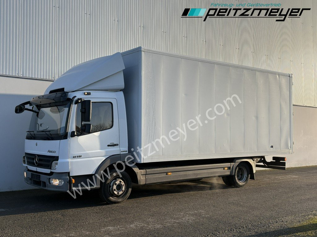 MERCEDES-BENZ Atego 818 L Koffer mit Hecktüren - Dobozos felépítményű teherautó: 1 kép. MERCEDES-BENZ Atego 818 L Koffer mit Hecktüren - Dobozos felépítményű teherautó: 1 kép.