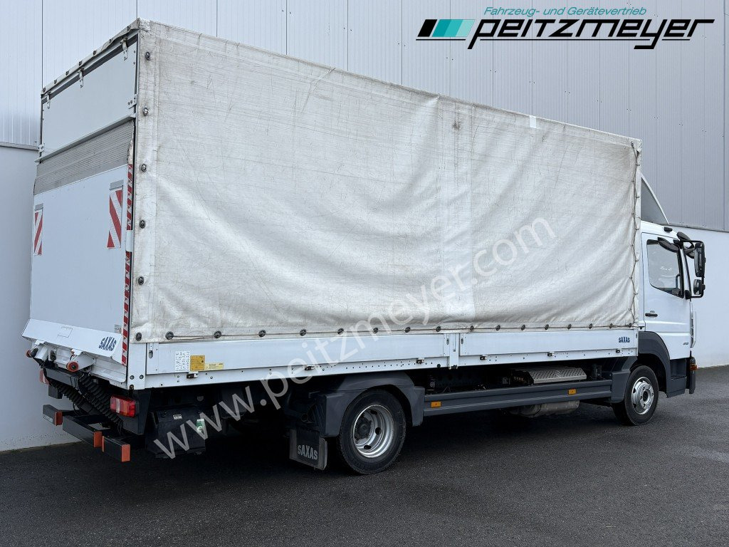 MERCEDES-BENZ Atego 818 L Pritsche + LBW, Klima, 3 Sitzer, 94 tkm - Ponyvás teherautó: 3 kép. MERCEDES-BENZ Atego 818 L Pritsche + LBW, Klima, 3 Sitzer, 94 tkm - Ponyvás teherautó: 3 kép.