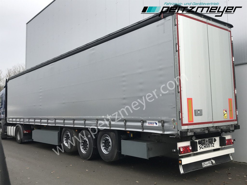 SCHMITZ SCS verzinkt, Edscha, 2 x Liftachse, Palettenk. - Ponyvás félpótkocsi: 2 kép. SCHMITZ SCS verzinkt, Edscha, 2 x Liftachse, Palettenk. - Ponyvás félpótkocsi: 2 kép.