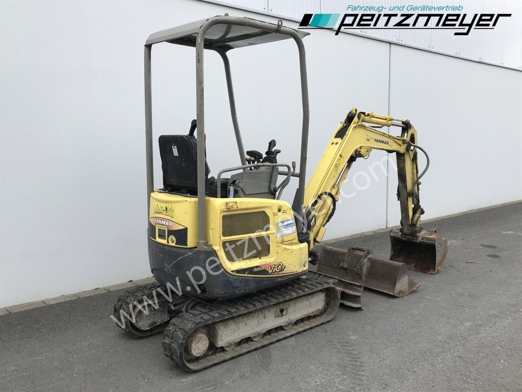 YANMAR MINIBAGGER Vio 17 verstellbares Fahrwerk Schnellwechsler mit 60 er und 100 Löffel - Minikotró: 3 kép. YANMAR MINIBAGGER Vio 17 verstellbares Fahrwerk Schnellwechsler mit 60 er und 100 Löffel - Minikotró: 3 kép.